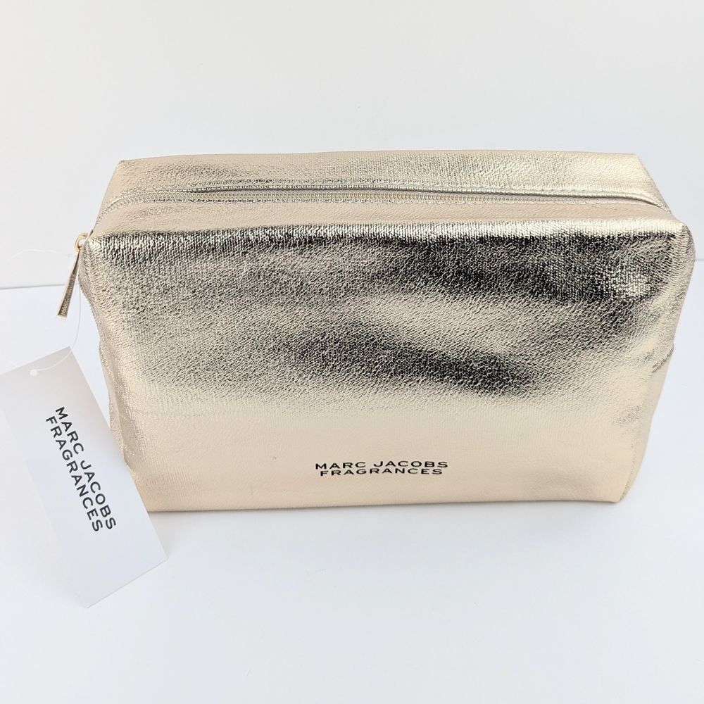 Marc Jacobs Fragrances Gold Cosmetic Bag